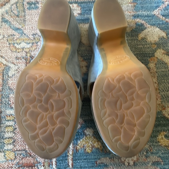 KORK-EASE Light Blue Suede Platform Slides. Comfy cute! - Picture 7 of 9